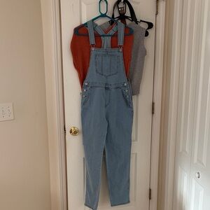 Classic Light Blue Women's Denim Overalls